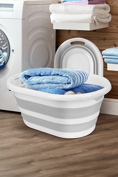 Meleni Home Katlanabilir Silikon Çamaşır Sepeti - Magic Vip Akordiyon Katlanır Sepet