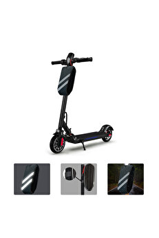 Microcase Taşınabilir Su Geçirmez 3 Bölmeli Geniş İç Hacimli Flaşörlü Scooter Bisiklet Çantası AL4249