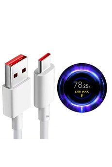 Okyanustech Xiaomi Mi Uyumlu Turbo Hızlı Şarj Kablosu 67W 6A Redmi Note 11 Pro 5G Note 12 T Pro Note 13 Pro 5G