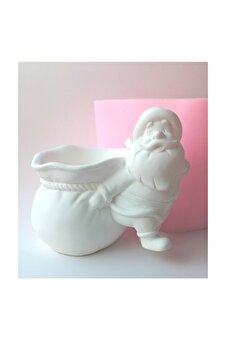 Kalıpcınızburada Noel Baba Saksı Si̇li̇kon Kalıp