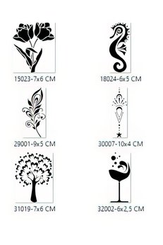 Airbrush Tattoo Zarif Ruhlu Tasarımlar Geçici Dövme Şablonu Seti Sadece Desen