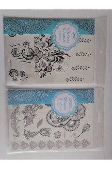 Airbrush Tattoo Siyah Kına Gelin Dövmesi Model2