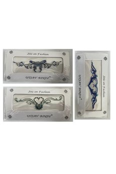 Airbrush Tattoo Taşlı Yapıştırma Dövme 3 Adet Birden Set11