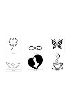 Airbrush Tattoo Sevgi Modelleri Geçici Dövme Şablonu Seti Sadece Desen