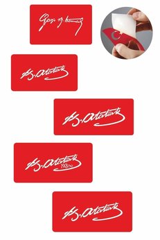 Airbrush Tattoo Atatürk 5 Adet Geçici Dövme Kına Şablonu
