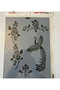 Ai̇rbrush Tattoo Anka Plasti̇k Baskı Süsleme Kalıpları Stenci̇l Şablon