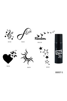 Airbrush Tattoo Sonsuz Kalpler Spray Tattoo Geçici Sprey Dövme Seti
