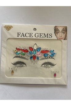 Airbrush Tattoo Face Gems Yüz Süsleme Taşı Vücut Kristali Model 17