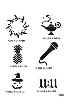 Airbrush Tattoo Hayalperest Geçici Dövme Stencil Seti Spreysiz