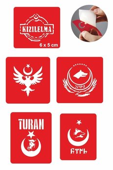 Airbrush Tattoo Türklük Modelleri Dövme Şablonu Kına Deseni