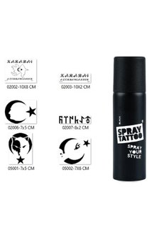 Airbrush Tattoo Azeri Türk Tasarımları Spray Tattoo Geçici Sprey Dövme Seti