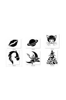 Airbrush Tattoo Rüya Modelleri Geçici Dövme Şablonu Seti Sadece Desen