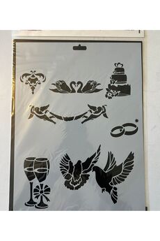 Ai̇rbrush Tattoo Kuşlar Plasti̇k Baskı Süsleme Kalıpları Stenci̇l Şablon