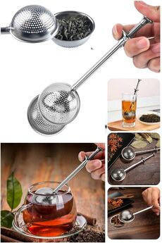 Kitchen Beauty Paslanmaz Çelik Demlik Çay Süzgeci Bitki Çayı Süzgeci Çay Kahve Demleme