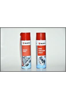 Würth Genel Temizleyici 500 ml + Würth Silikon Sprey 500 ml 2'li Set