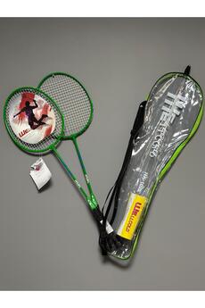 WELLCOLD 2 Adet Profesyonel Badminton Raketi Deluxe Badminton Çantası Seti + 3 Adet Badminton Topu 102LY