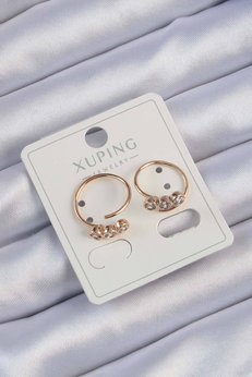 Evimdeyokyok Xuping Rose Renk Zirkon Taşlı Su Yolu Küpe Tj-Bkp9430