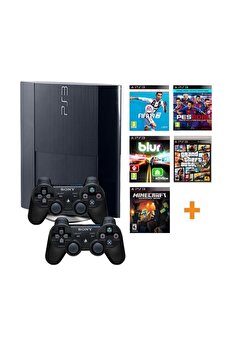 Sony Playstation 3 Süper Slim 500 Gb + 2 Kablosuz Kol + 50 Dijital Oyun