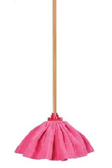 Wikro Wikro 1 Adet Mop 1 Adet Ahşap Sapı Ile Takım Mikrofiber Vileda Tipi Mop Paspas