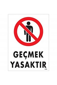 Ethab Ti̇caret Geçmek Yasaktır Uyarı Levhası 25X35 Kod1485