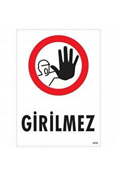Ethab Ti̇caret Gi̇ri̇lmez Uyarı Levhası 25X35 Kod1479