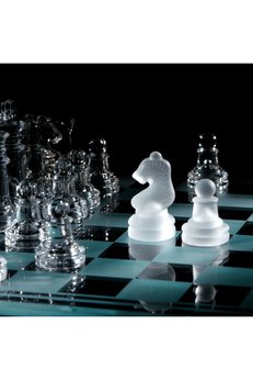 Evimdeyokyok Glass Chess Cam Satranç Takımı (25 Cm X 25 Cm)