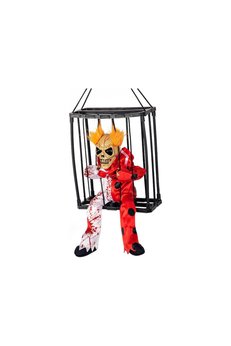Evimdeyokyok Hareketli Sesli Sensörlü Mahkum Joker İskelet Dekorasyon 22X27 Cm