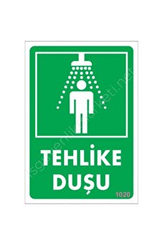 Ethab Ti̇caret Tehli̇ke Duşu Uyarı Levhası 17,5X25 Kod1020