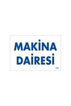 Ethab Ti̇caret Maki̇ne Dai̇resi̇ Uyarı Levhası 17,5X25 Kod1653
