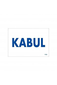 Ethab Ti̇caret Kabul Uyarı Levhası 17,5X25 Kod1723