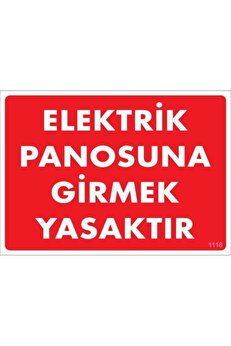Ethab Ti̇caret Elektri̇k Panosu Levhası 25X35 Kod1118