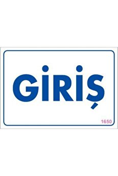 Ethab Ti̇caret Gi̇ri̇ş Uyarı Levhası 17,5X25 Kod1650