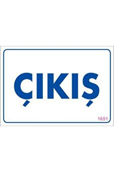 Ethab Ti̇caret Çıkş Uyarı Levhası 17,5X25 Kod1651