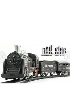 Brother Toys Pilli Işıklı Rayların Kralı Oyuncak Tren Seti Ekspres 13 Parça