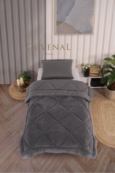 Güvenal Elite Wellsoft Tek Kişilik Çift Taraflı Yastık Kılıflı Lüx Yorgan Seti | Yorgan | Uyku Seti | Çeyiz