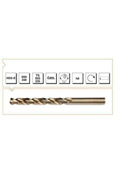 Nexgen Maki̇na Takım Hss-E Altın Seri̇ İnox Delme Matkap Ucu 8 Mm