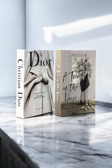 irayhomedecor 2'li A tree & Gelinlik Dekoratif Kitap Kutu