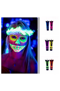 Go İthalat Glow Boya Fosforlu Krem Boya 12 Adet (4457)