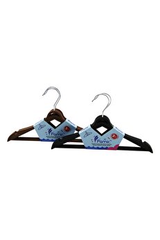 Go İthalat 3Pcs Plasti̇k Çocuk Elbi̇se Askısı Metal Başlıklı (4457)