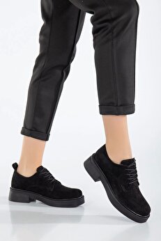 Gult Kadın İpli̇ Loafer Si̇yah