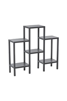 Go İthalat 6 Raflı - Gri̇ Modüler Üni̇te Plasti̇k 108X100X29 Cm (4457)