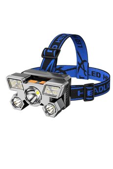 Evimdeyokyok Şarjlı 5 Led 4 Modlu Cob Led Avcı Balıkçı Kamp Süper Kafa Lambası Model 212