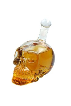 Evimdeyokyok 1000 Ml Crystal Head Kuru Kafa İçki Şişesi