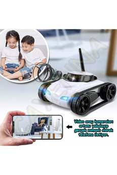 cayenna Telefon Kontrollü Şarjlı 2.4ghz Kameralı Mini Spy Robot Araç