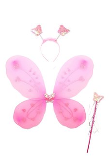 Evimdeyokyok Toz Pembe Renk Kanadı Tacı Ve Sopası 50X37 Cm