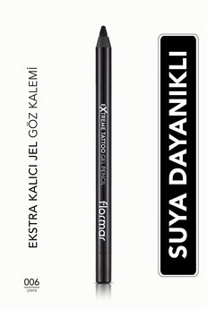 Flormar Suya Dayanıklı Jel Göz Kalemi -extreme Tattoo Gel Pencil-006 Onyx-8682536028882