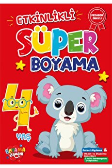 İthaki̇ Yayınları Etki̇nli̇kli̇ Süper Boyama 4 Yaş