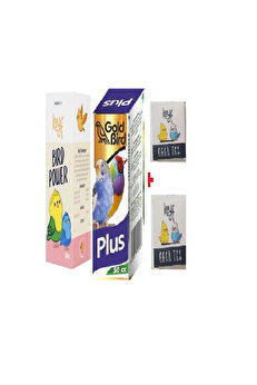 Gold Bi̇rd Muhabbet Kuşu Kızgınlaştırıcı Bırd Power 50 Cc + Muhabbet Kuşu Multi̇vi̇tami̇n 50Cc+ 2 Adet Gaga Taşı