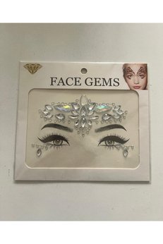 Airbrush Tattoo Face Sticker Renksiz Yapışkanlı Yüz Taşı Yüz Süsleme Taşları