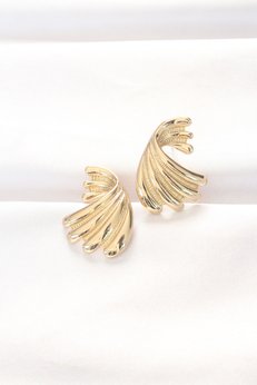 Evimdeyokyok Pirinç Gold Renk Küpe Tj-Bkp8883